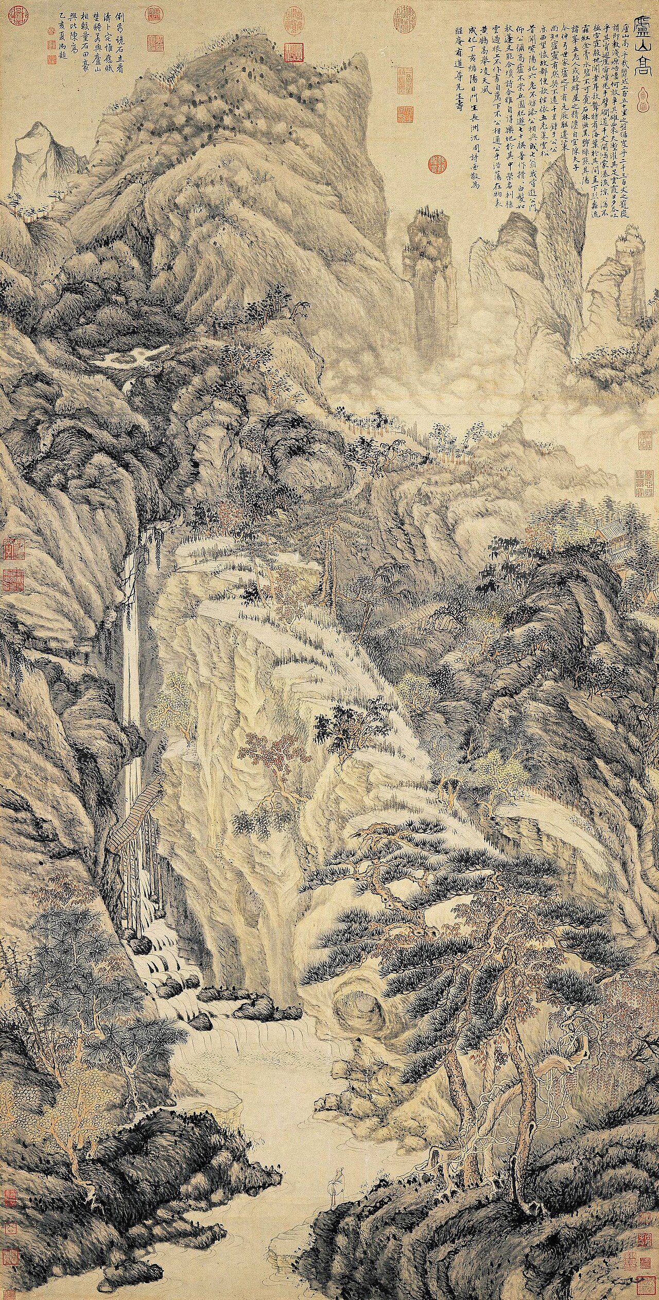 沈周·庐山高图