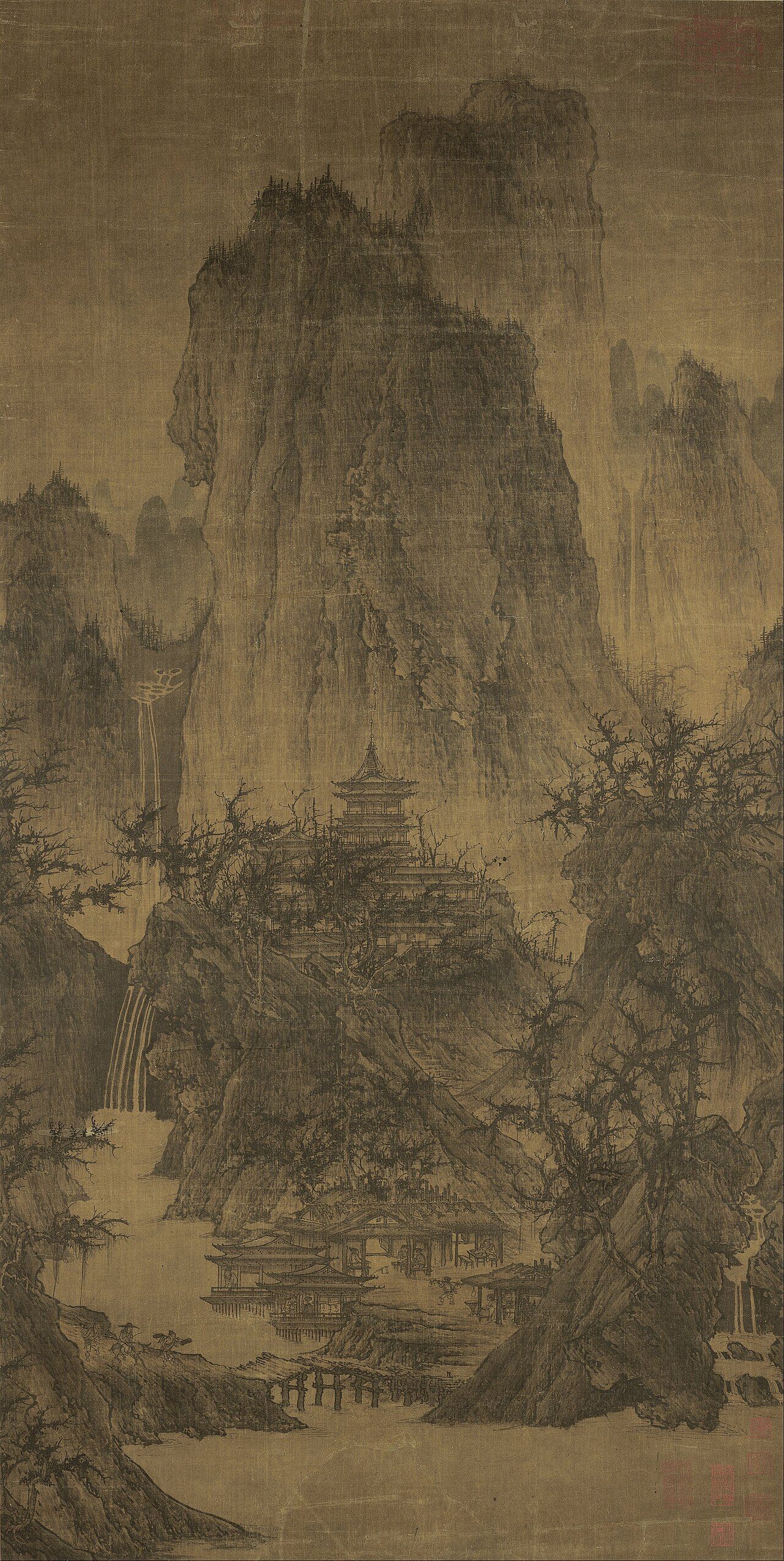 李成·晴峦萧寺图